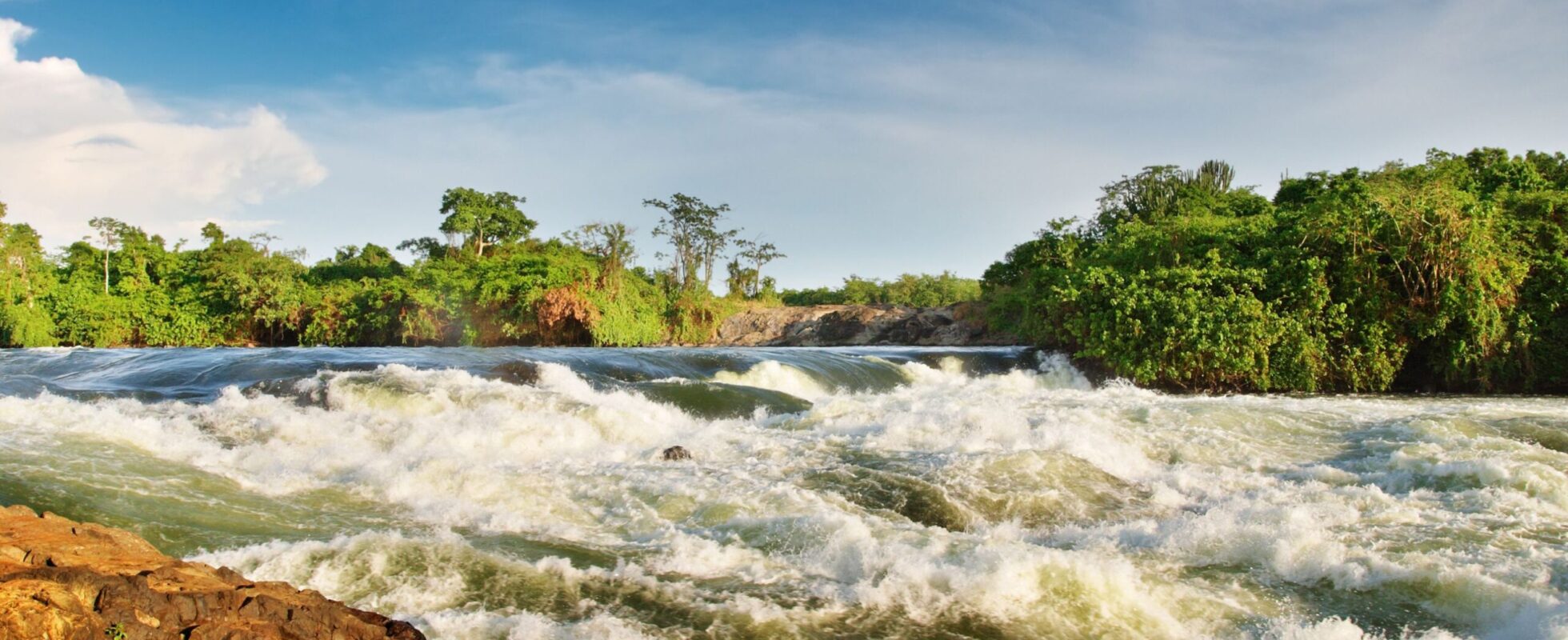 Opplevelsesferie i Uganda, brusende vann
