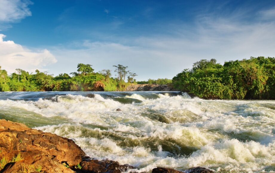 Opplevelsesferie i Uganda, brusende vann