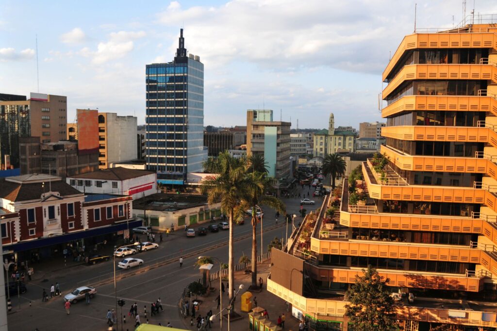 Høye bygninger i Nairobi