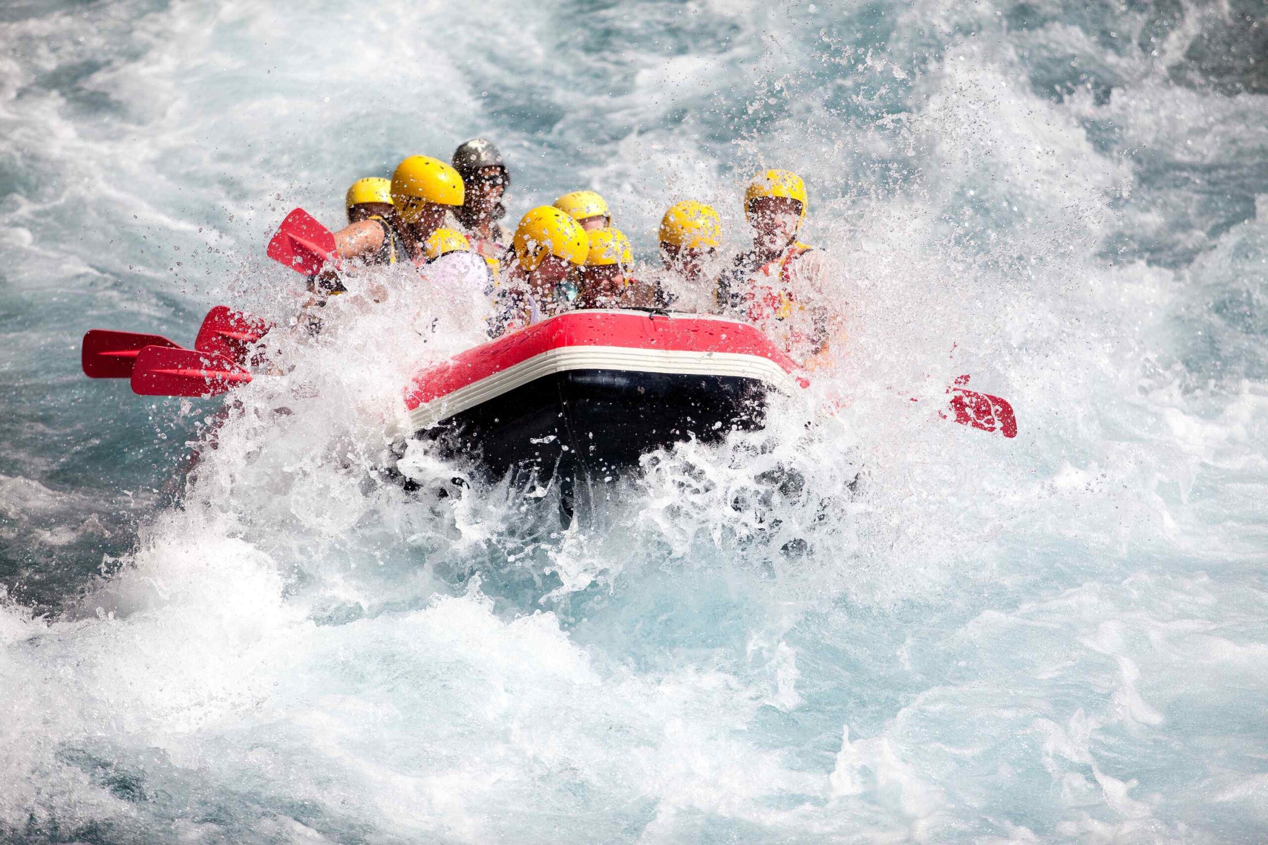 White water rafting på Nilen i Jinja