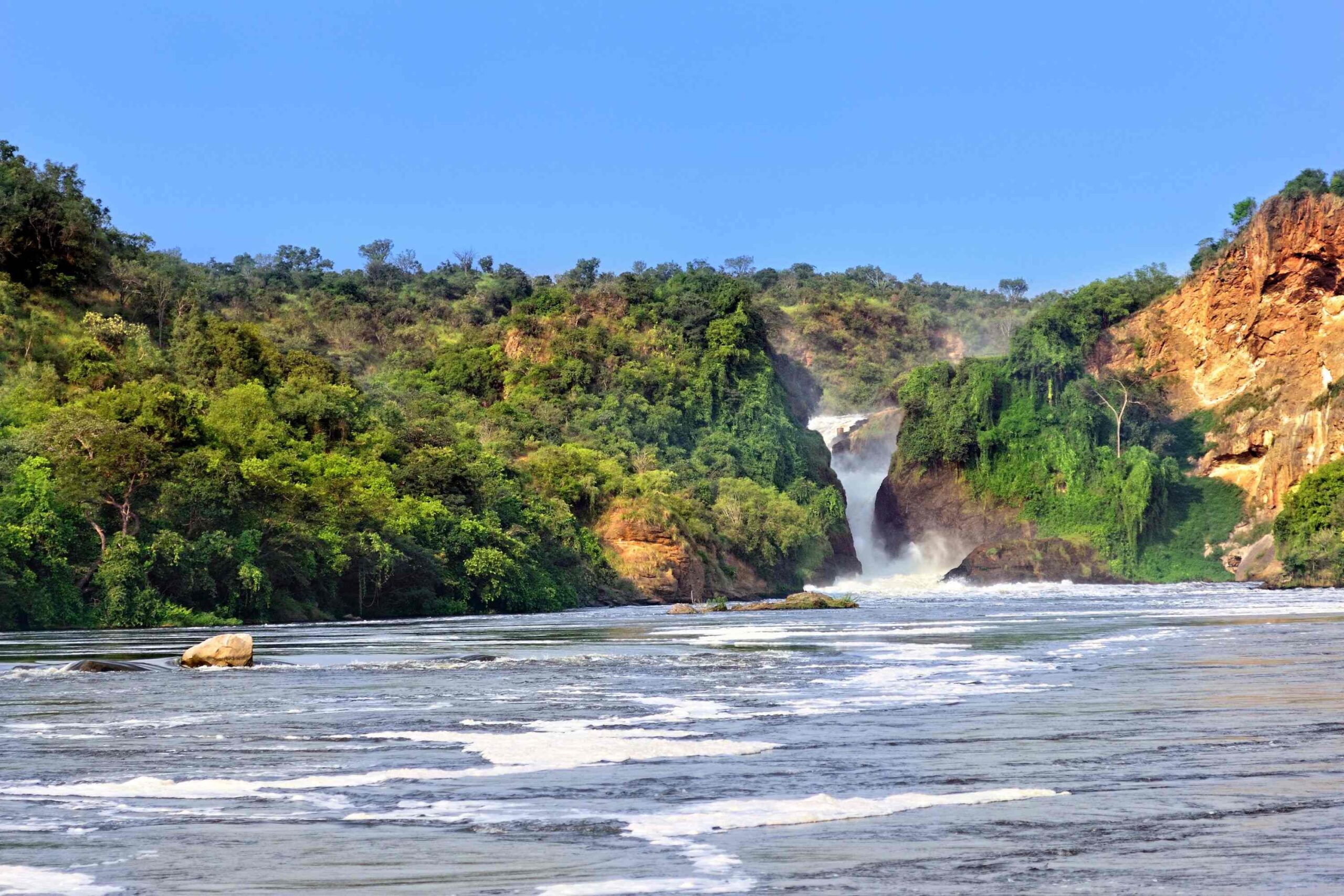 Båtsafari til Murchison Falls