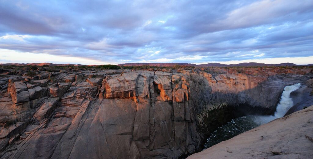 Utsikt over vannfallene Augrabies Falls