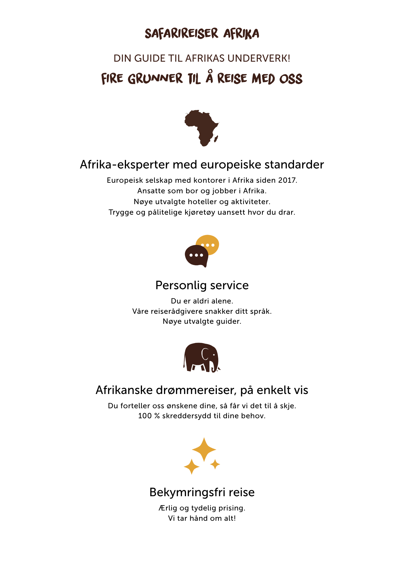 Hvorfor bestille gjennom Safari i Afrika